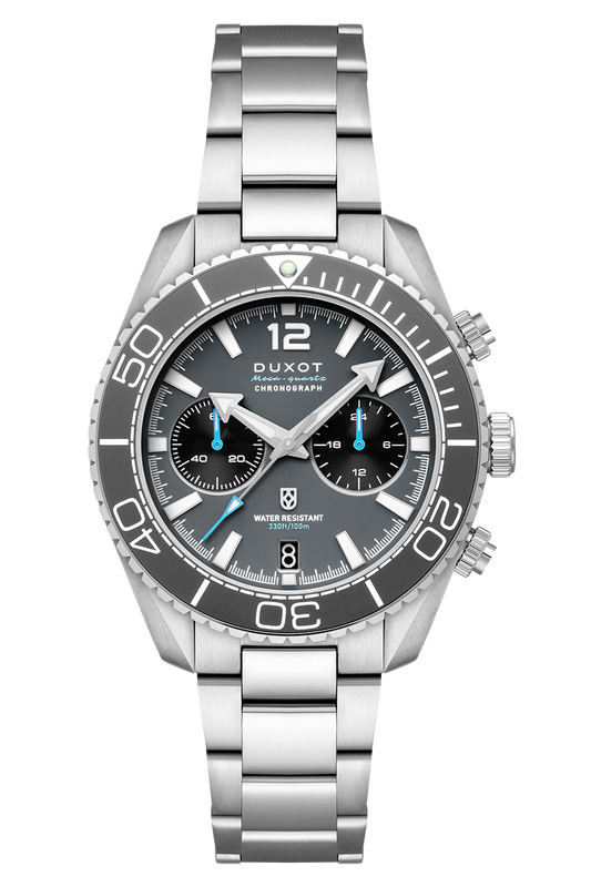 Duxot Men's 42mm Tiburon Quartz Chronograph Bracelet Watch