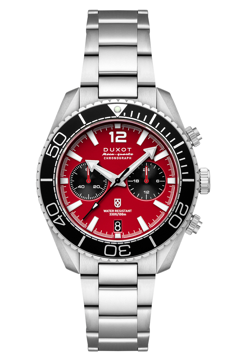 Duxot Men's 42mm Tiburon Quartz Chronograph Bracelet Watch