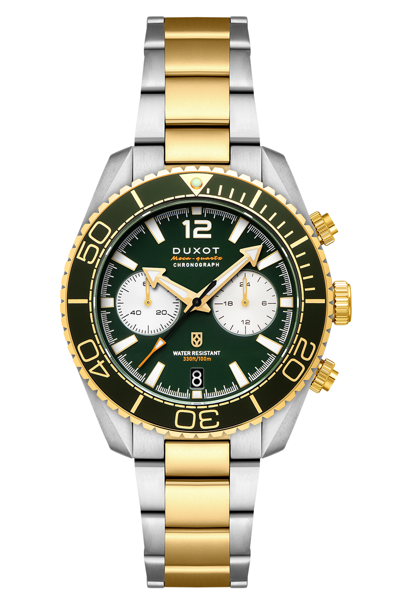 Duxot Men's 42mm Tiburon Quartz Chronograph Bracelet Watch