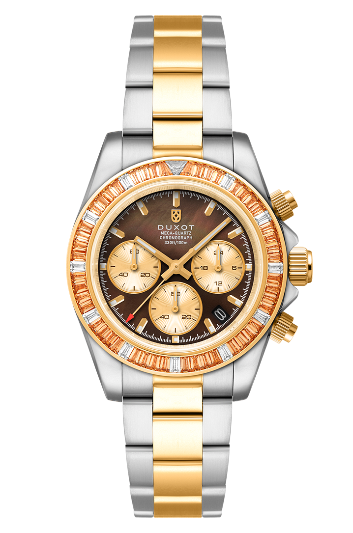 Duxot Men's 40mm Accelero Quartz Rainbow Chronograph