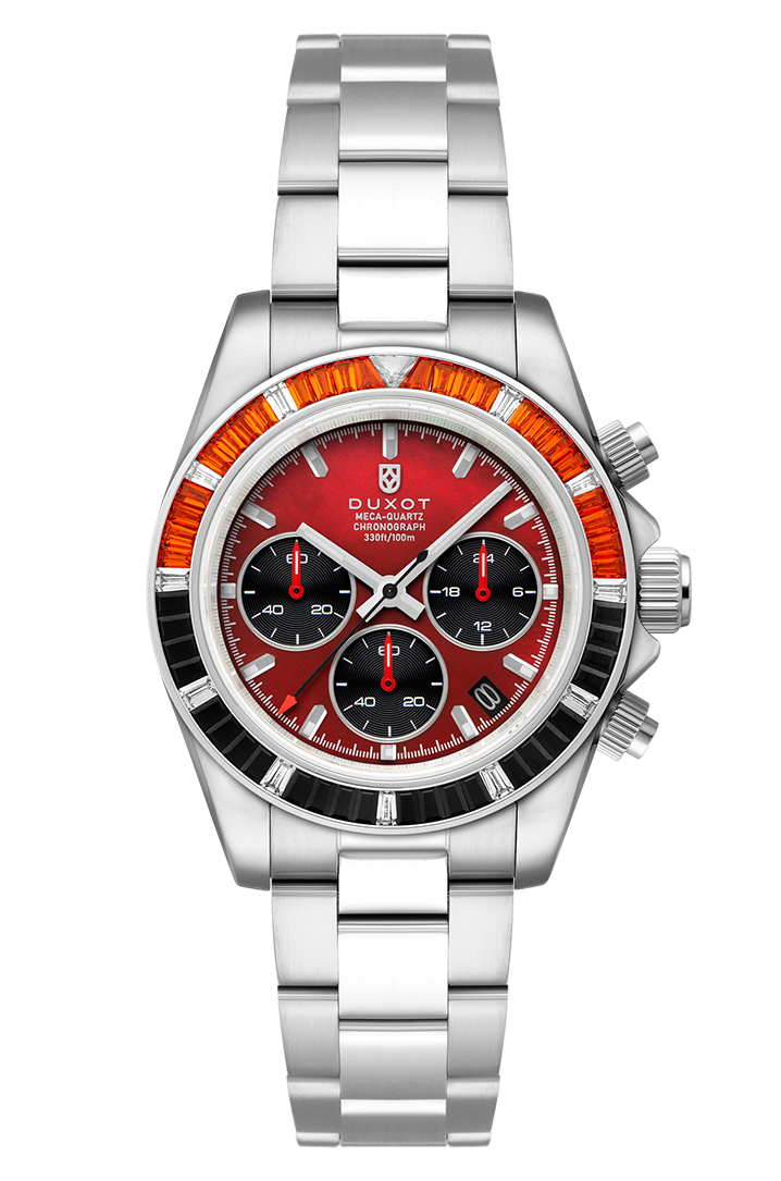 Duxot Men's 40mm Accelero Quartz Rainbow Chronograph