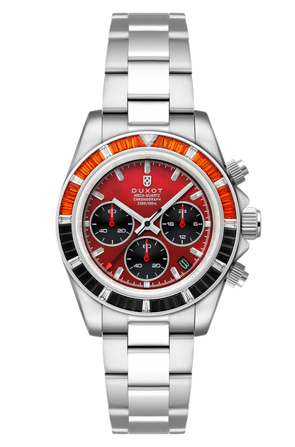 Duxot Men's 40mm Accelero Quartz Rainbow Chronograph