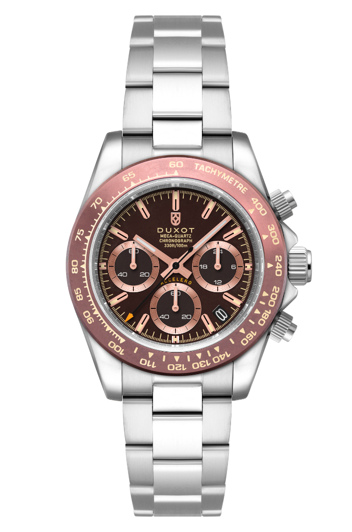 Duxot Men's 40mm Accelero Quartz Chrono Bracelet Watch
