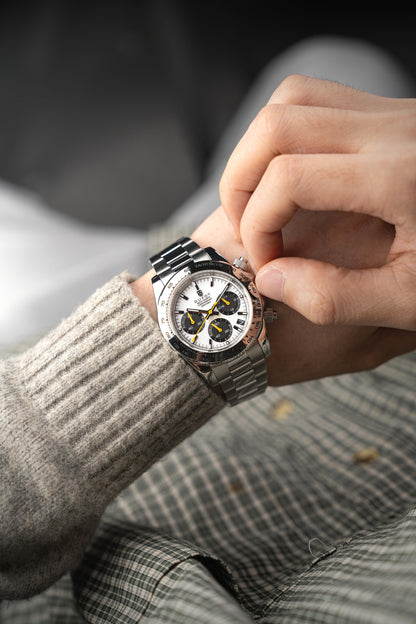 Duxot Men's 40mm Accelero Quartz Chronograph Bracelet Watch