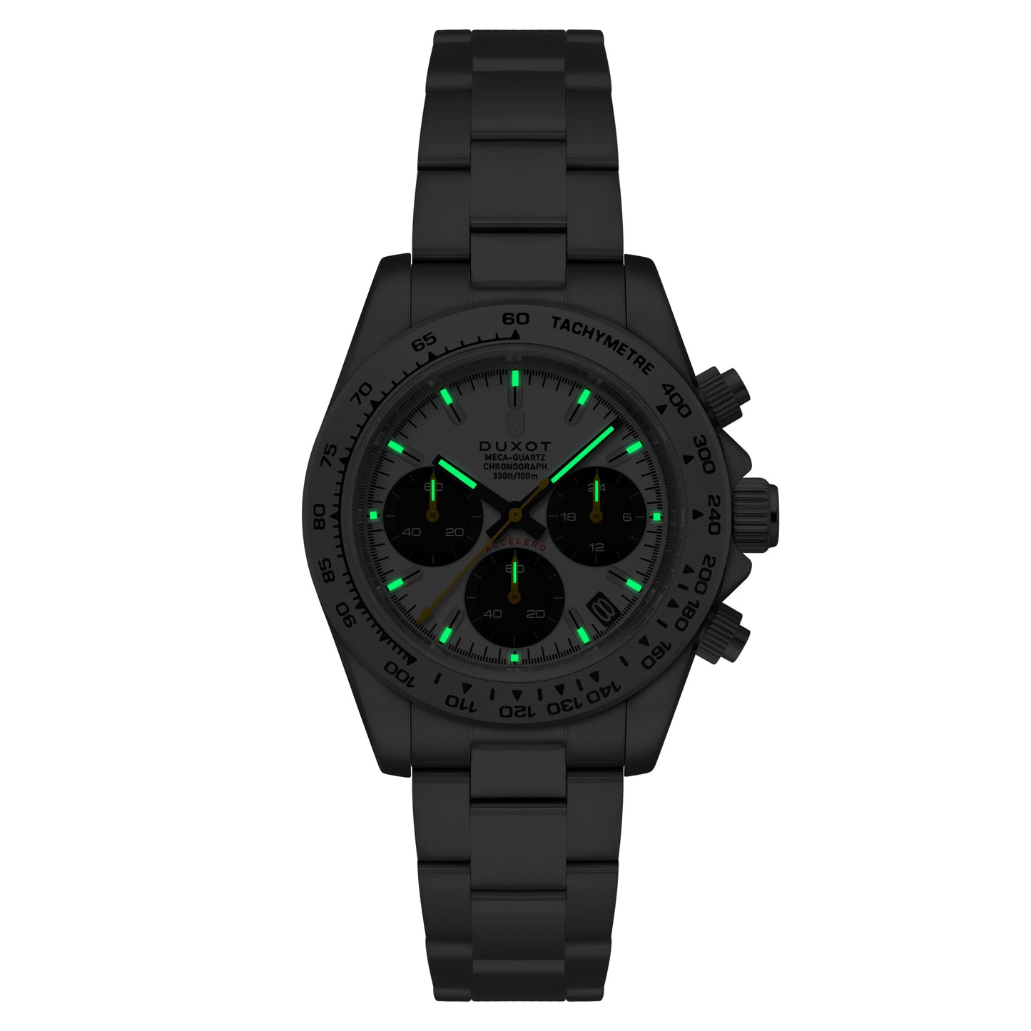 Duxot Men's 40mm Accelero Quartz Chronograph Bracelet Watch