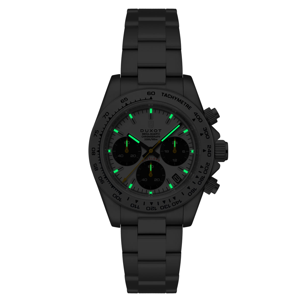 Duxot Men's 40mm Accelero Quartz Chronograph Bracelet Watch