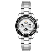 Duxot Men's 40mm Accelero Quartz Chronograph Compax Skeleton Edition Bracelet Watch