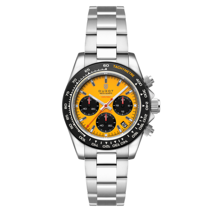 Duxot Men's 40mm Accelero Quartz Chronograph Colorful Dial Bracelet Watch
