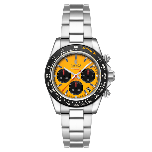 Duxot Men's 40mm Accelero Quartz Chronograph Colorful Dial Bracelet Watch