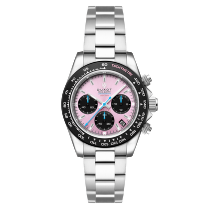 Duxot Men's 40mm Accelero Quartz Chronograph Colorful Dial Bracelet Watch