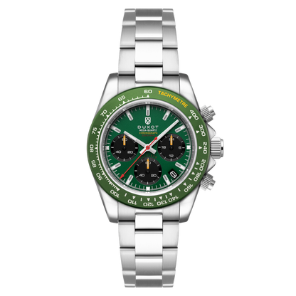Duxot Men's 40mm Accelero Quartz Chronograph Colorful Dial Bracelet Watch