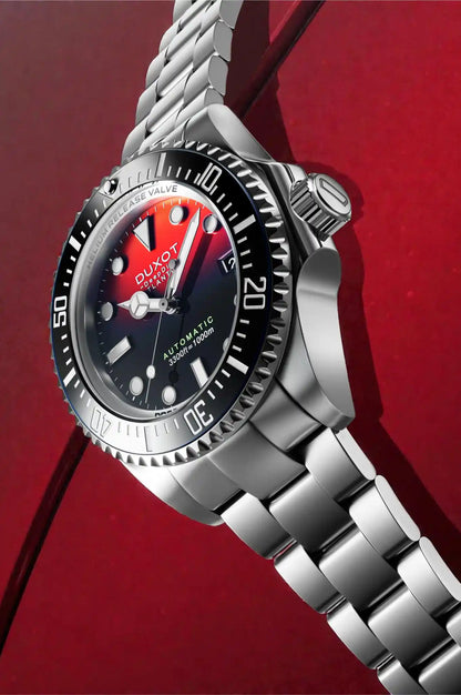 Duxot Men's 44mm Atlantica Deep Diver Automatic Lmt Ed Interchangeable Bracelet Watch