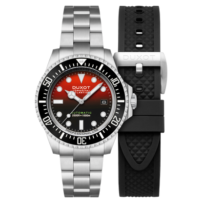 Duxot Men's 44mm Atlantica Deep Diver Automatic Lmt Ed Interchangeable Bracelet Watch