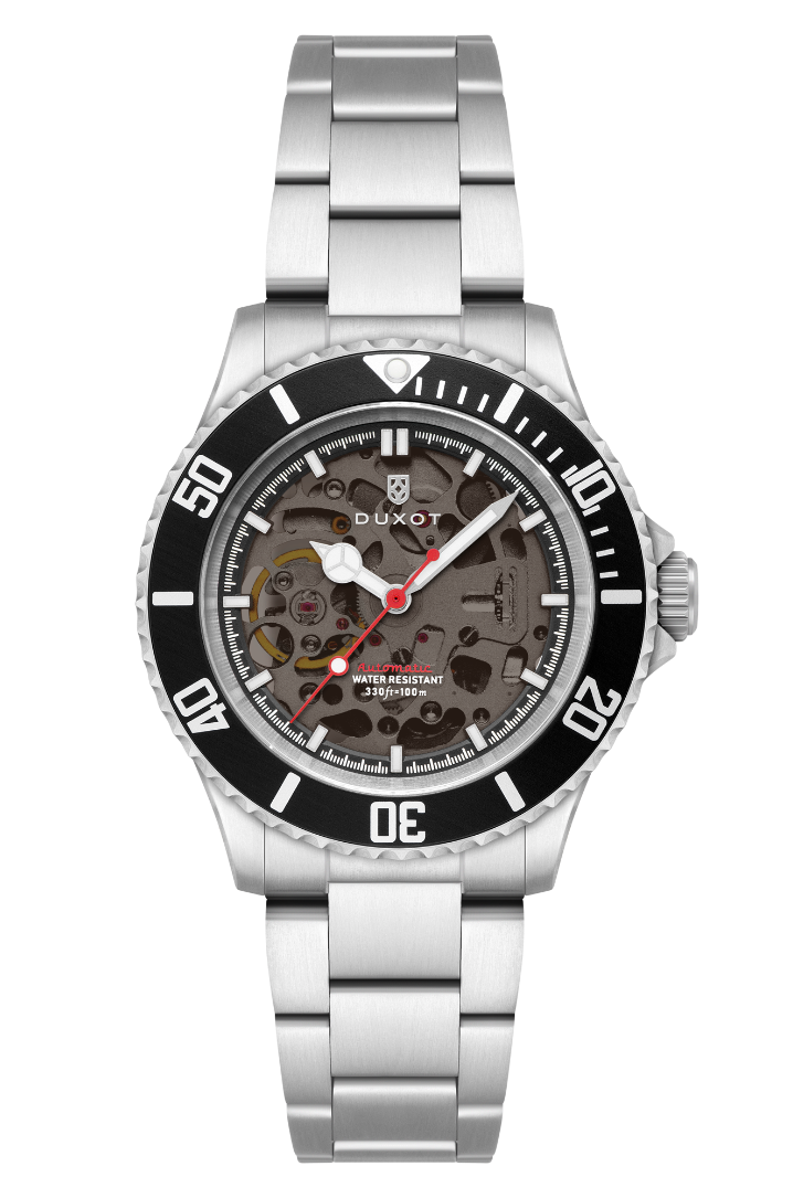 Duxot Men's 40mm Atlantica Skeleton Automatic Bracelet Watch