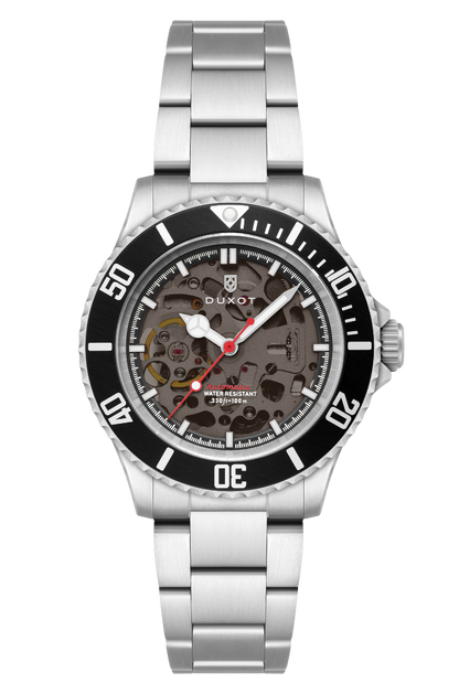 Duxot Men's 40mm Atlantica Skeleton Automatic Bracelet Watch