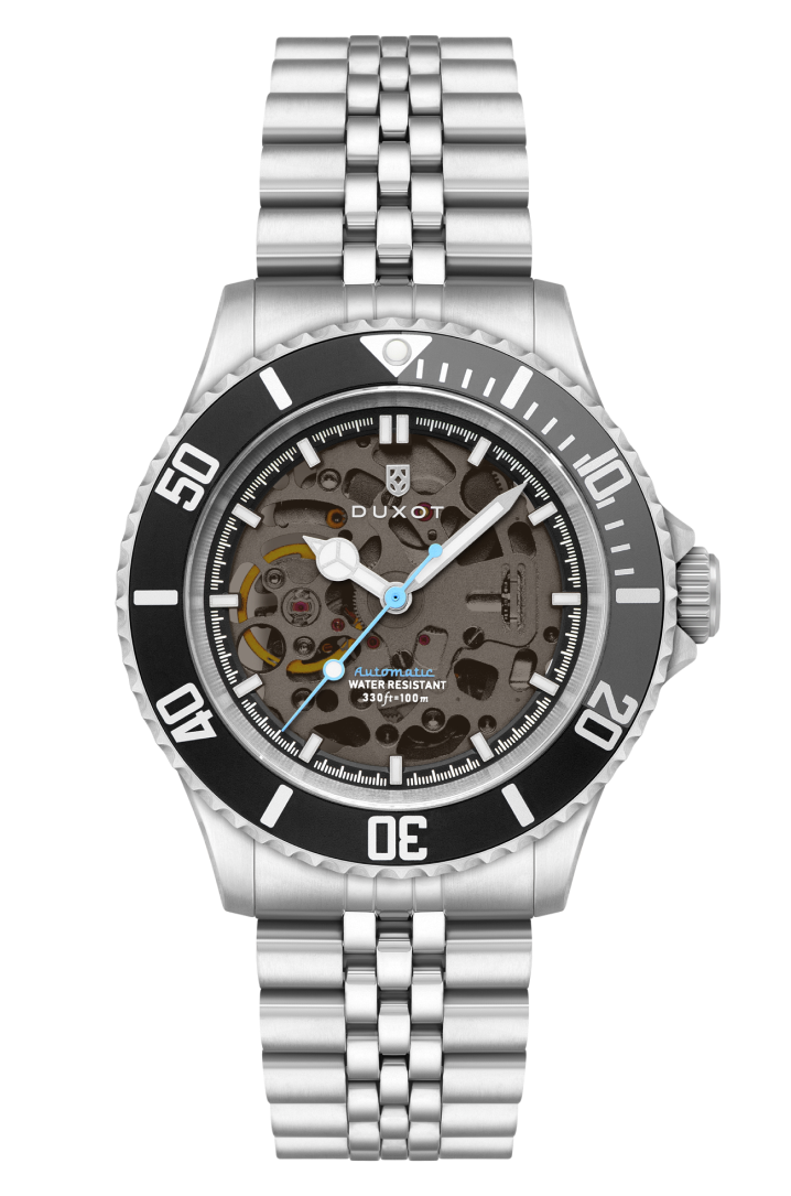Duxot Men's 40mm Atlantica Skeleton Automatic Bracelet Watch
