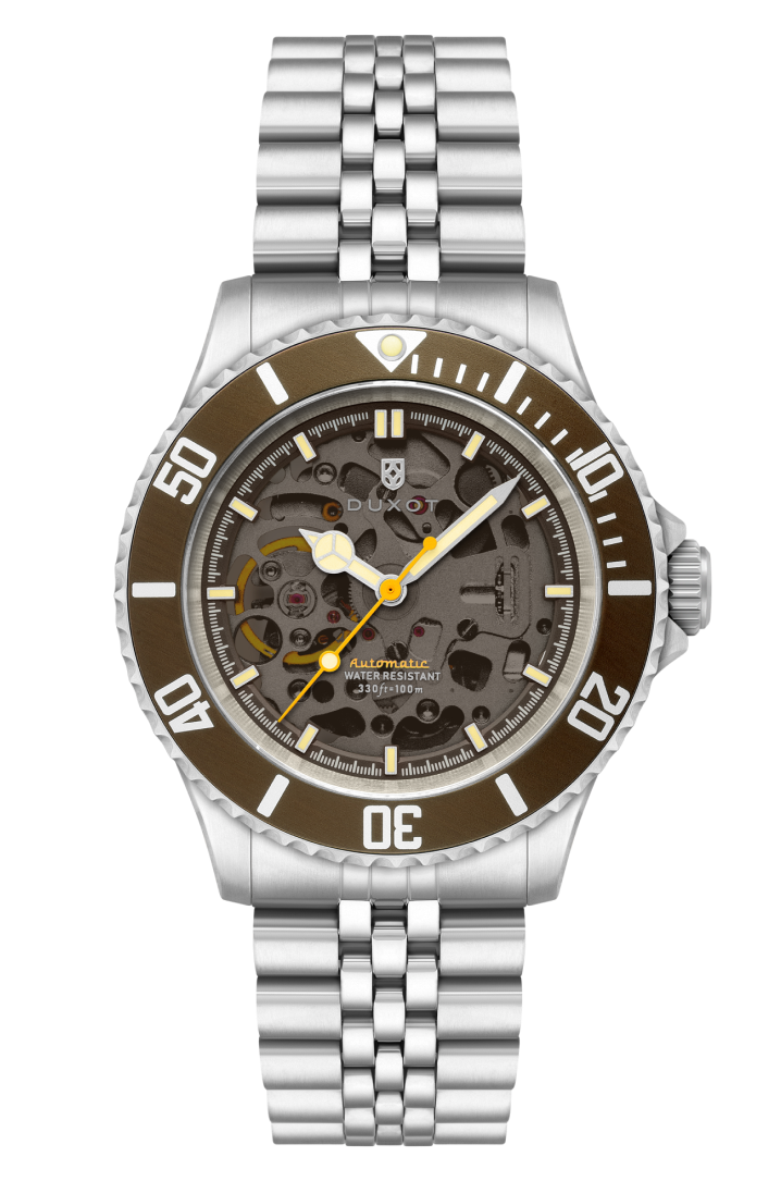 Duxot Men's 40mm Atlantica Skeleton Automatic Bracelet Watch