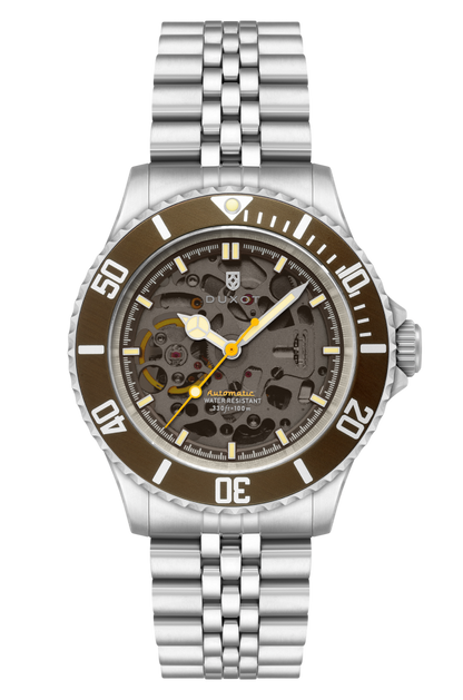 Duxot Men's 40mm Atlantica Skeleton Automatic Bracelet Watch