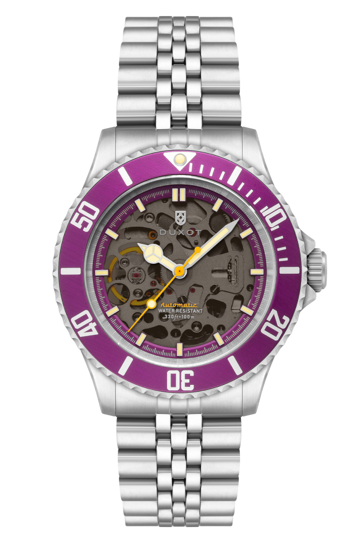 Duxot Men's 40mm Atlantica Skeleton Automatic Bracelet Watch