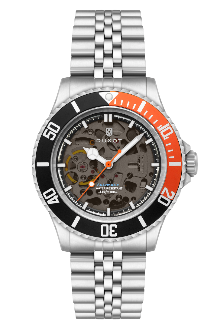 Duxot Men's 40mm Atlantica Skeleton Automatic Bracelet Watch