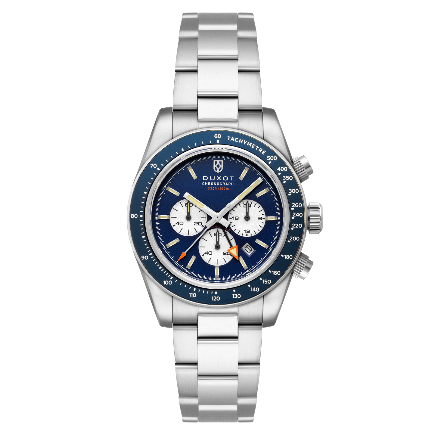 Duxot Men's 39mm Vitesse Quartz Chronograph Dual Time Bracelet Watch