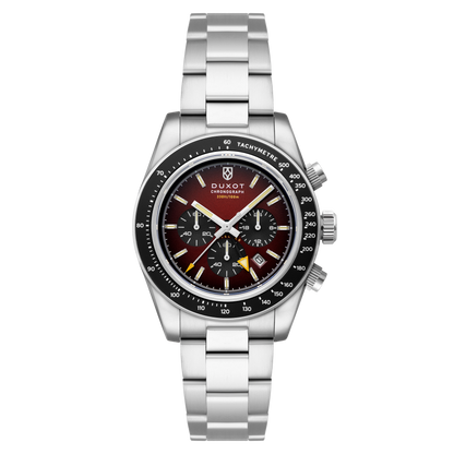 Duxot Men's 39mm Vitesse Quartz Chronograph Dual Time Bracelet Watch