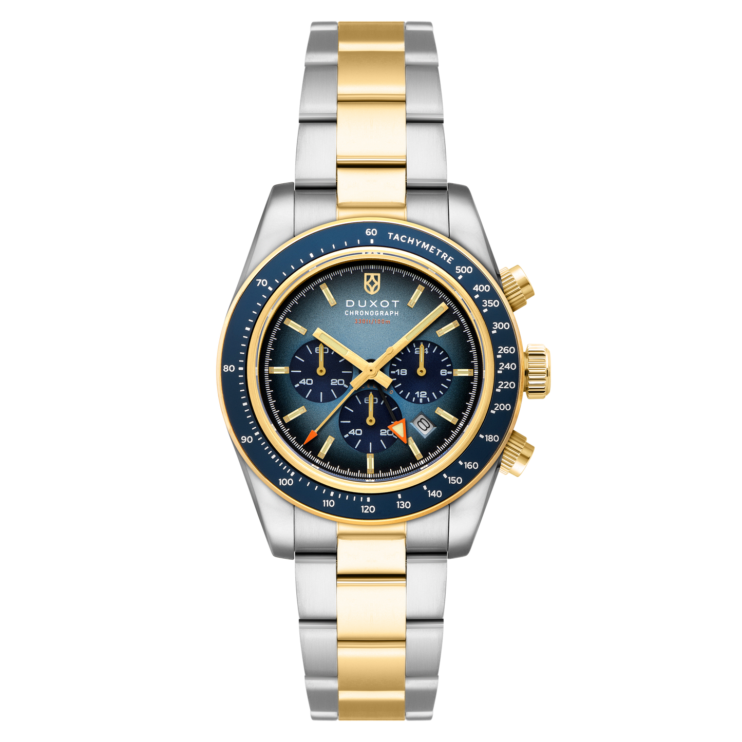 Duxot Men's 39mm Vitesse Quartz Chronograph Dual Time Bracelet Watch