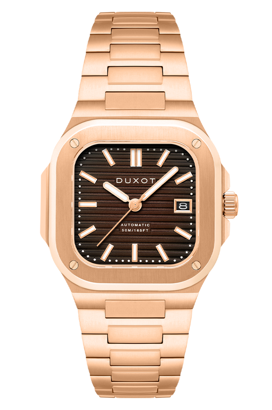 Duxot Men's 42mm Quadrata Automatic Bracelet Watch