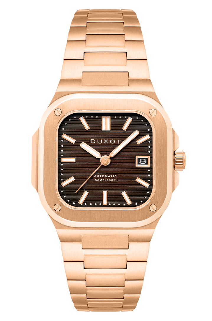 Duxot Men's 42mm Quadrata Automatic Bracelet Watch