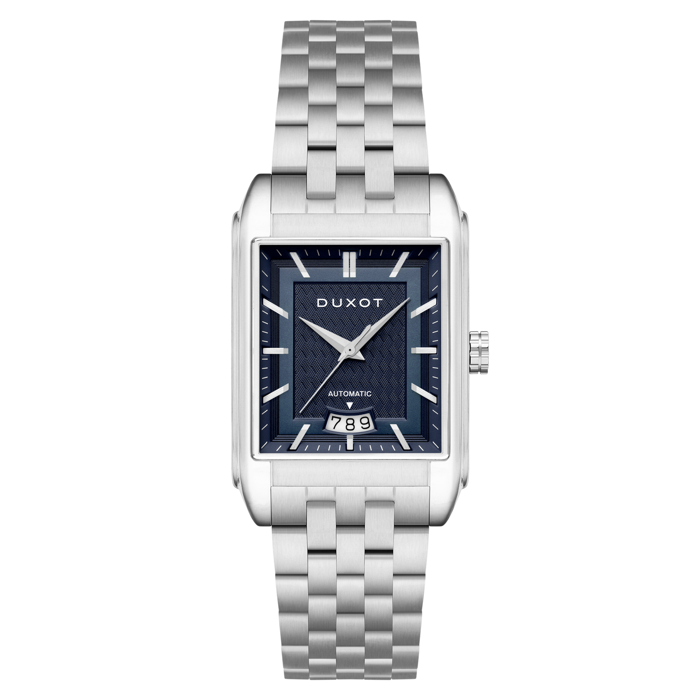 Duxot Men's 33mm Livorno Automatic Date Rectangular Bracelet Watch