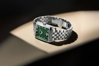 Duxot Men's 33mm Livorno Automatic Date Rectangular Bracelet Watch