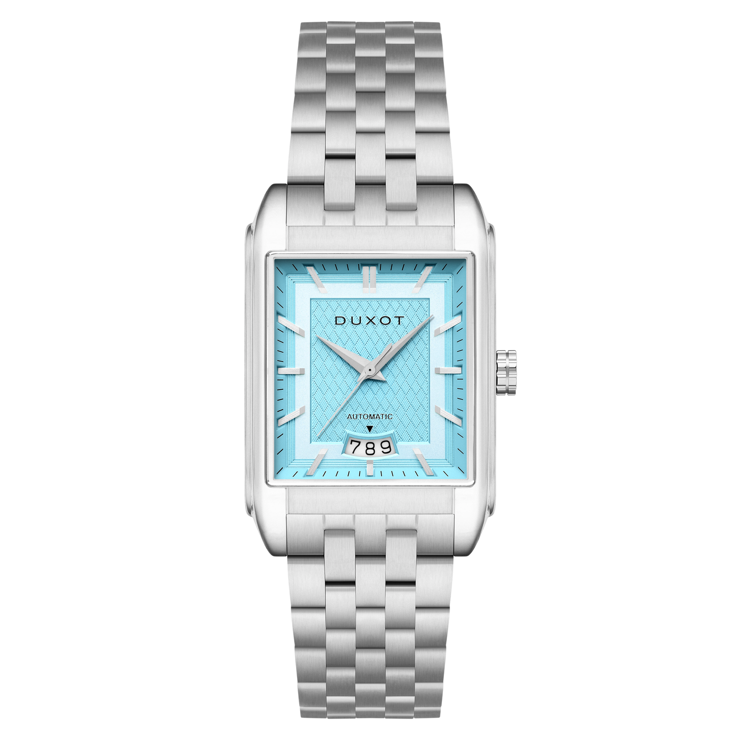 Duxot Men's 33mm Livorno Automatic Date Rectangular Bracelet Watch