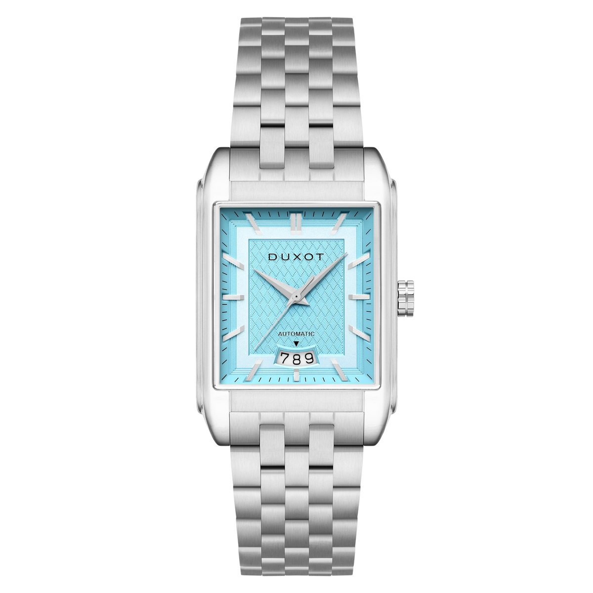 Duxot Men's 33mm Livorno Automatic Date Rectangular Bracelet Watch