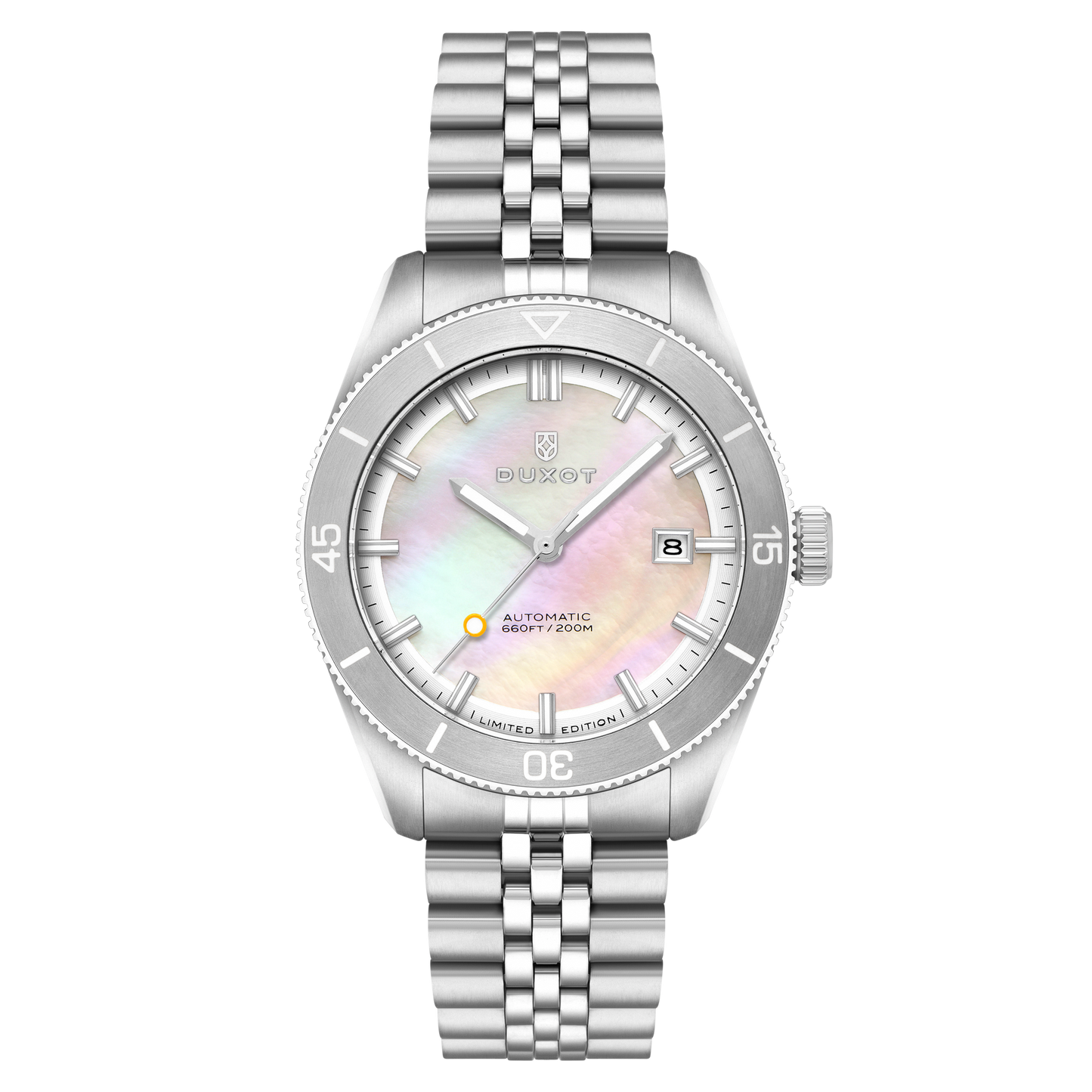 Duxot Men's 40mm Pacifico Automatic Lapidary Lmt Ed Gemstone Bracelet Watch