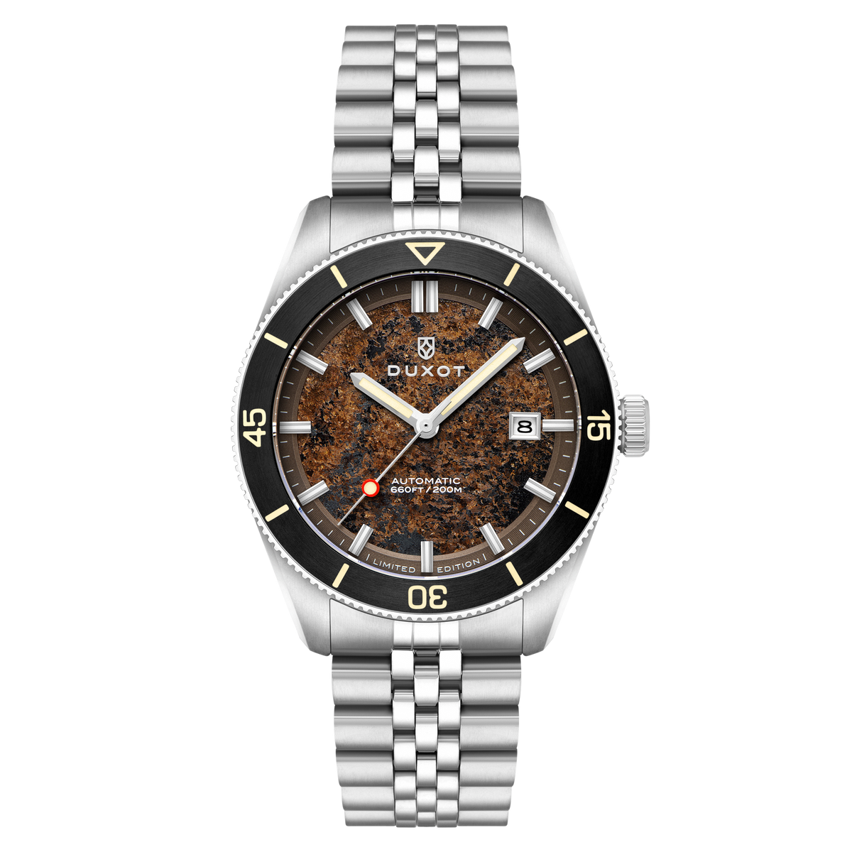 Duxot Men's 40mm Pacifico Automatic Lapidary Lmt Ed Gemstone Bracelet Watch