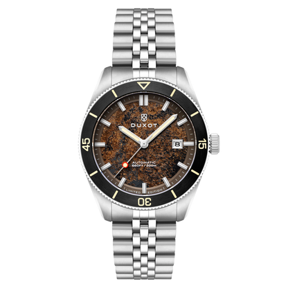 Duxot Men's 40mm Pacifico Automatic Lapidary Lmt Ed Gemstone Bracelet Watch