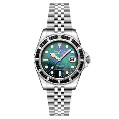 Duxot Men's 40mm Atlantica 40 Rainbow Automatic MOP Dial Bracelet Watch