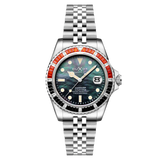 Duxot Men's 40mm Atlantica 40 Rainbow Automatic MOP Dial Crystal Bracelet Watch