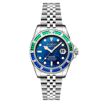 Duxot Men's 40mm Atlantica 40 Rainbow Automatic MOP Dial Bracelet Watch