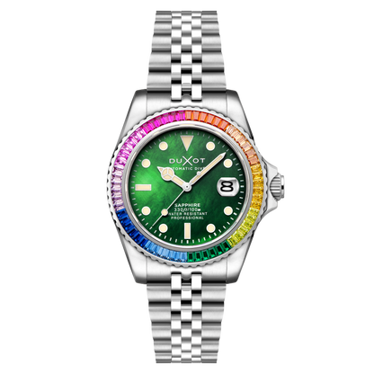 Duxot Men's 40mm Atlantica 40 Rainbow Automatic MOP Dial Bracelet Watch
