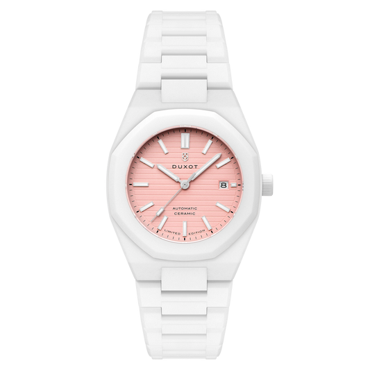 Duxot Men's 41mm Pamplona Automatic Lmt Ed Ceramic Bracelet Watch