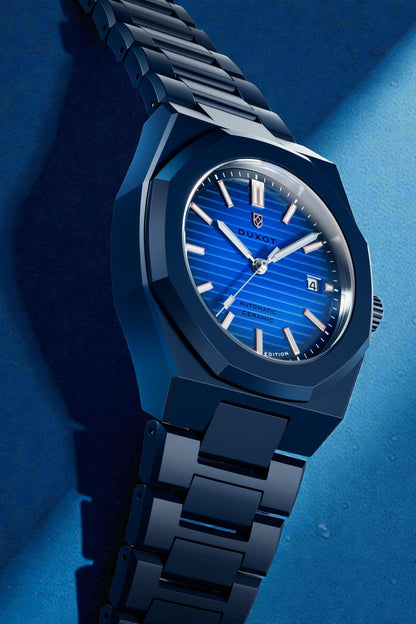 Duxot Men's 41mm Pamplona Automatic Lmt Ed Ceramic Bracelet Watch