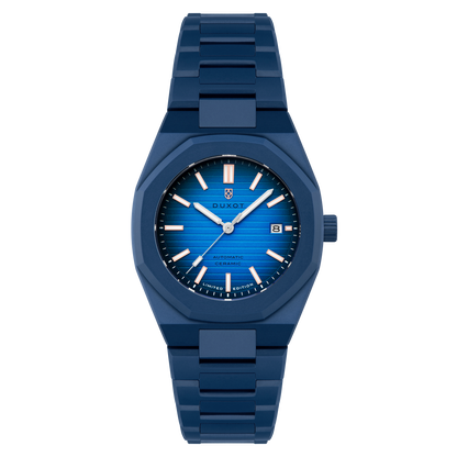 Duxot Men's 41mm Pamplona Automatic Lmt Ed Ceramic Bracelet Watch