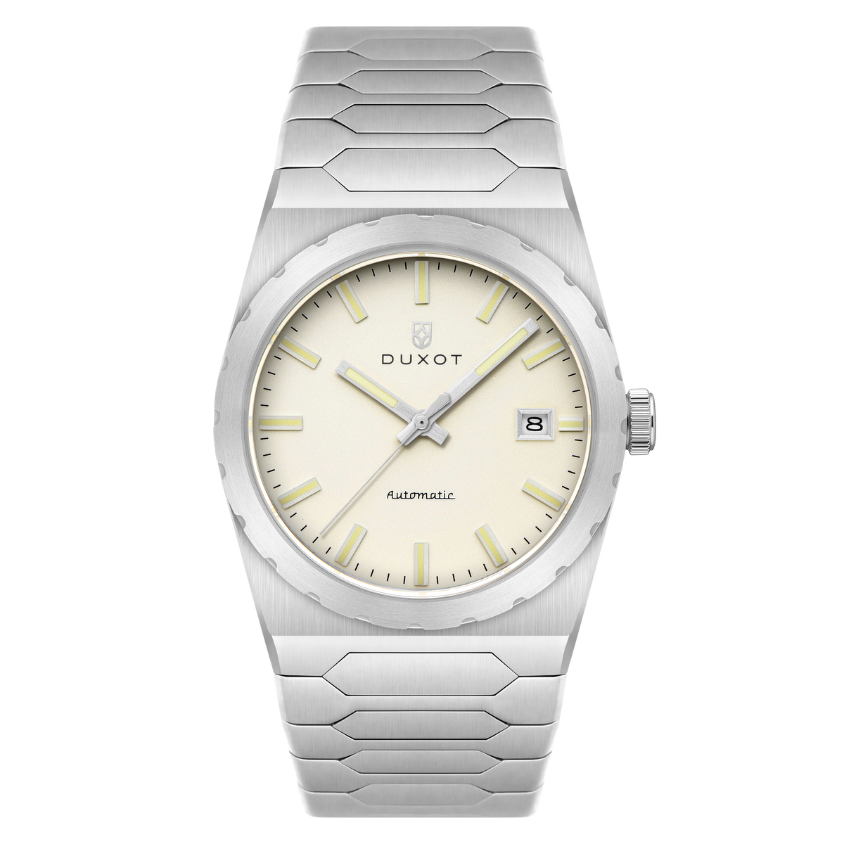 Duxot Men's 37mm Taranto Automatic Date Bracelet Watch