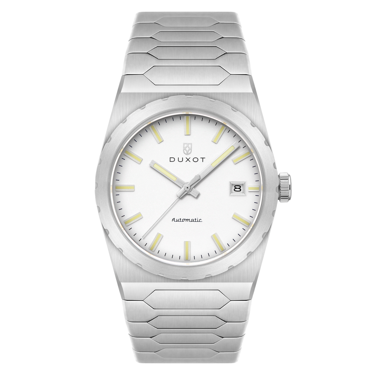 Duxot Men's 37mm Taranto Automatic Date Bracelet Watch