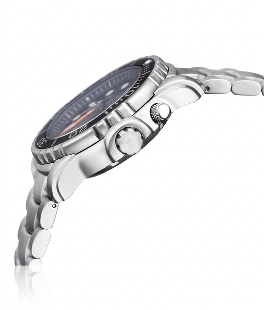 Deep Blue Silver Watch