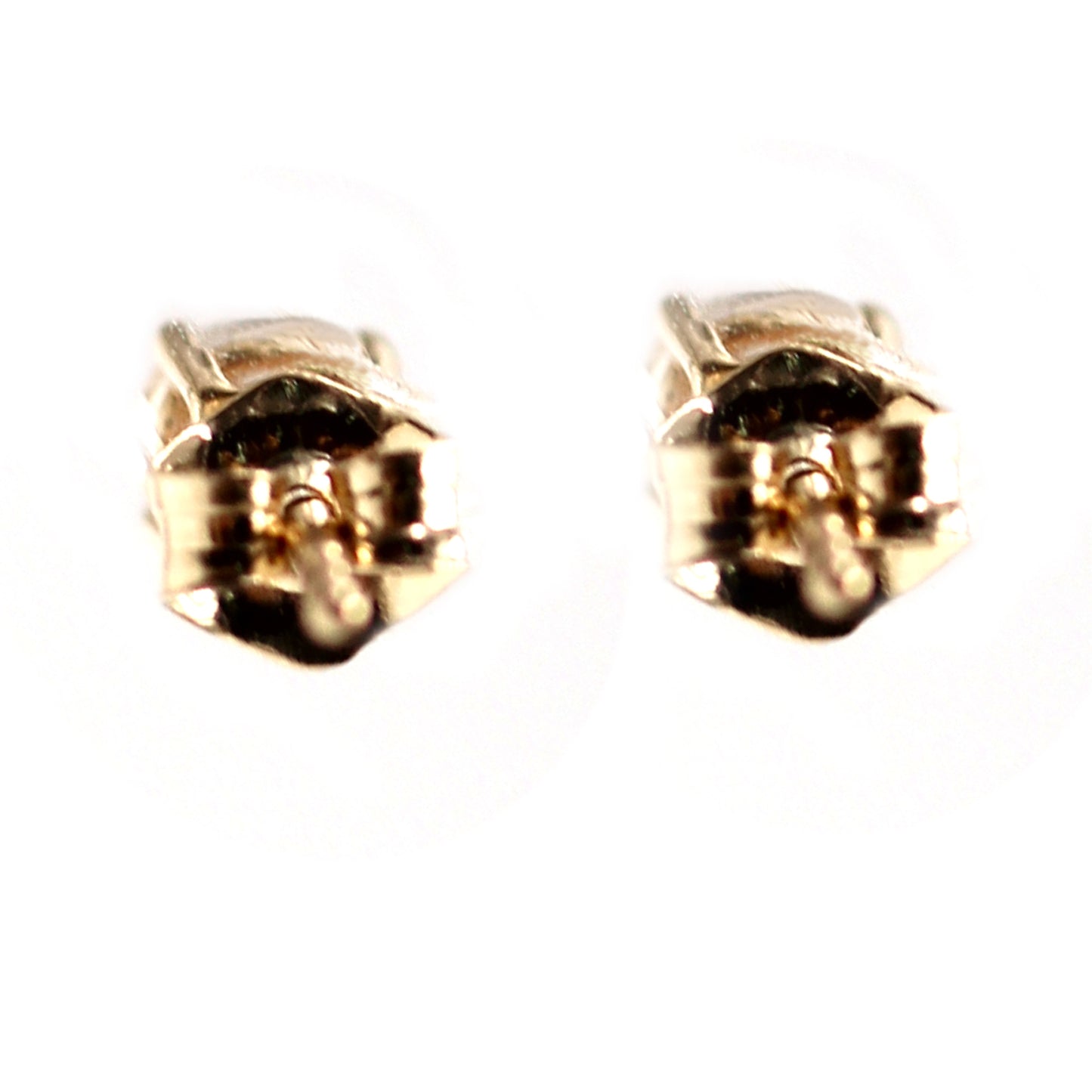 Gilded Lane 10K Gold 4mm Round Gemstone Stud Earrings