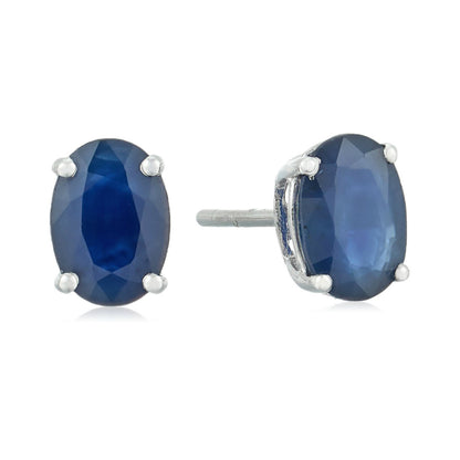 Gilded Lane 10K Gold 7x5mm Oval Gemstone Stud Earrings