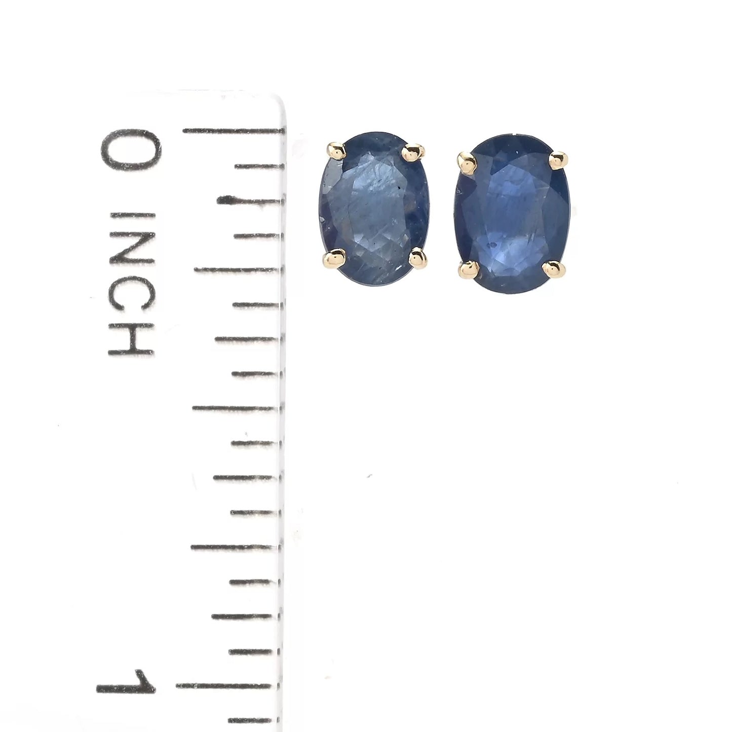 Gilded Lane 10K Gold 7x5mm Oval Gemstone Stud Earrings