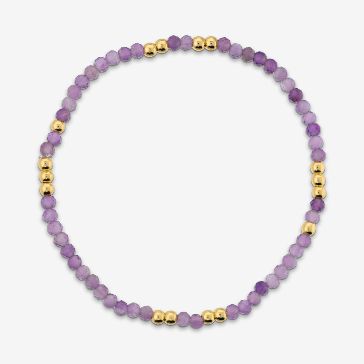 Toscana Italiana 18K Gold Plated Gemstone Bead Stretch Bracelet